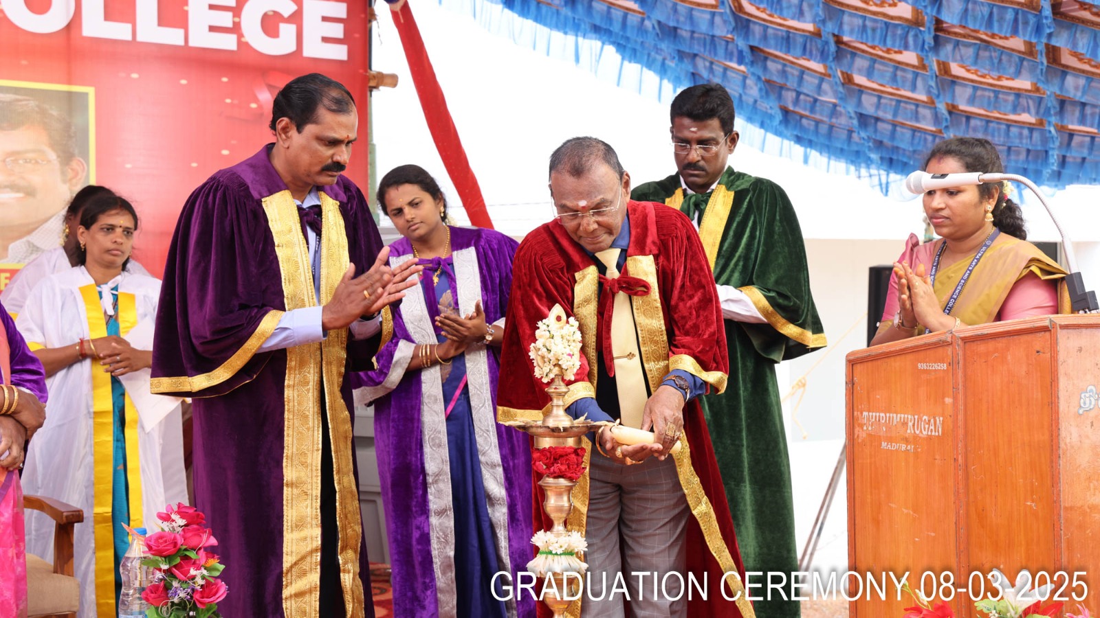 Chairman Lighting the Kuthuvilakku